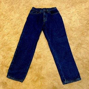 L L Bean ladies flannel lined jeans 4P